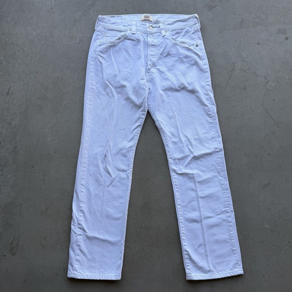 Vintage Y2K Levis 501 XX Button Fly 34 x 32 Denim Jeans Pants Grunge Western